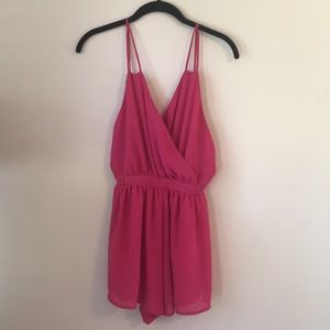 Hot Pink Romper